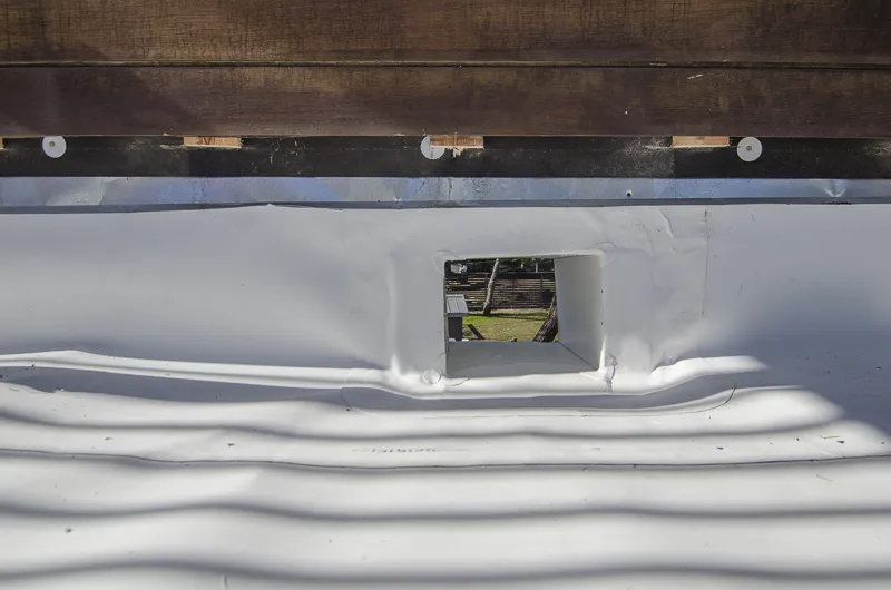 TPO Roof Flashing Work Around Wooden Deck Austin Freetail Roofing